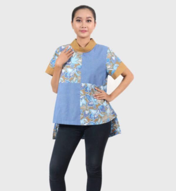 Denim dengan Motif Batik